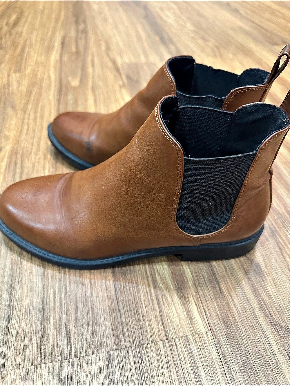 H&M Divided Brown Chelsea Boots, Brown Chelsea Ankle Boots